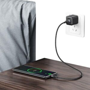USAMS Kabelis USB į USB-C 3A 1.2mFast Charging steel/tarnish SJ718USBSG01 (US-SJ718) - Image 3