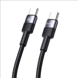 USAMS Kabelis USB-C į USB-C set 30vnt 3A 1.2m braided SJ724ZJ01 (US-SJ724 ) - Image 2