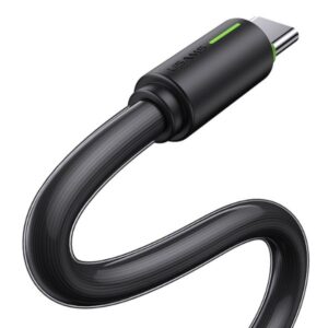 USAMS Kabelis USB-C/USB-C 1m SJ73460W juodos spalvos YU Series SJ734USB01 (US-SJ734) - Image 3