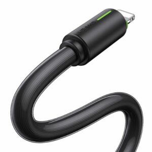USAMS USB-C/Lightning Kabelis 1m SJ73530W juodos spalvos YU Series SJ735USB01 (US-SJ735) - Image 4