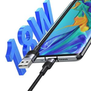 USAMS SET Kabelis USB į USB-C 3A 1.2mFast Charging steel/tarnish 30 vnt SJ718ZJ01 (US-SJ718) - Image 3