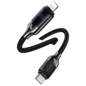 USAMS USB-C į Lightning Kabelis 30W 1.2m Digital Display Zinc Alloy Fast Charging Data Kabelis HX Seri - Image 2