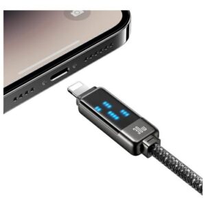 USAMS USB-C į Lightning Kabelis 30W 1.2m Zinc Alloy Fast Charging Data Kabelis Meteor Series SJ743USB0 - Image 6