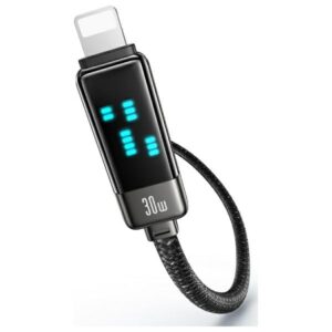 USAMS USB-C į Lightning Kabelis 30W 1.2m Zinc Alloy Fast Charging Data Kabelis Meteor Series SJ743USB0 - Image 1