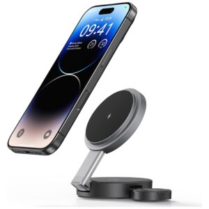USAMS Foldable 3-in-1 15W Inductive Charge for Phone/Apple Watch/ausinės CD234WXC01 (US-CD234) - Image 3