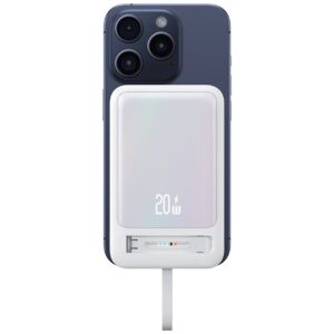 Powerbank USAMS XM Series CD219 10000mAh Magnetic Wireless rožinės spalvos - Image 6