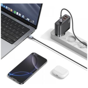 USAMS Huan Series SJ751 240W USB-C į USB-C kabelis 1.2 m tarnish - Image 2