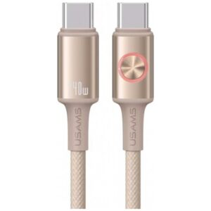 USAMS Huan Series SJ751 240W USB-C į USB-C kabelis 1.2 m titanium