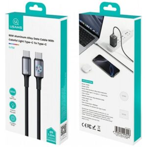 USAMS Huan Series SJ752 60W USB-C į USB-C kabelis 1.2 m tarnish - Image 3