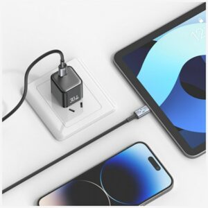 USAMS Huan Series SJ753 30W USB-C į Lightning kabelis 1.2 m tarnish - Image 2