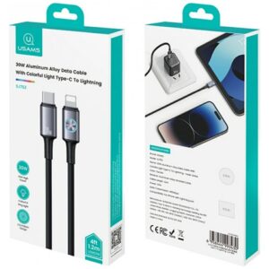 USAMS Huan Series SJ753 30W USB-C į Lightning kabelis 1.2 m tarnish - Image 3
