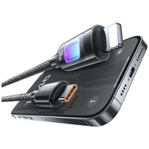 USAMS TC Series SJ749 30W USB-C į Lightning kabelis 1.2 m titanium - Image 3