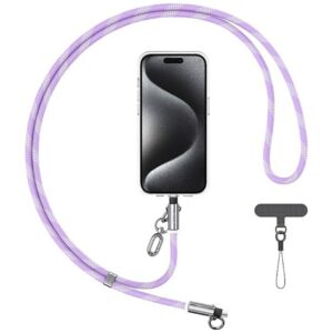 Usams SJ746 30W USB-C į Lightning 1.2m Purple Phone Lanyard with Charging Kabelis - Image 1