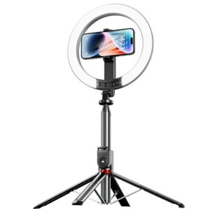 Phone holder with lamp USAMS ZB323 10-inch 1200mAh 2.3m juodos spalvos