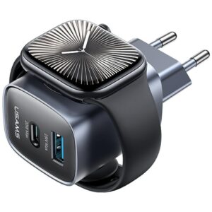 Laidinis įkroviklis USAMS CC293 T67 20W iWatch 1xUSB-C 1xUSB-A tarnish