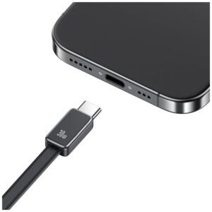 Laidinis įkroviklis USAMS Xiang Series CC296 30W 1xUSB-C 1xUSB-A + USB-C cable juodos spalvos - Image 7