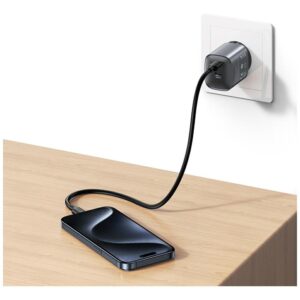 Laidinis įkroviklis USAMS CC305 T66 45W GaN 2xUSB-C tarnish - Image 9