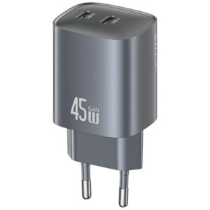 Laidinis įkroviklis USAMS CC305 T66 45W GaN 2xUSB-C tarnish - Image 1