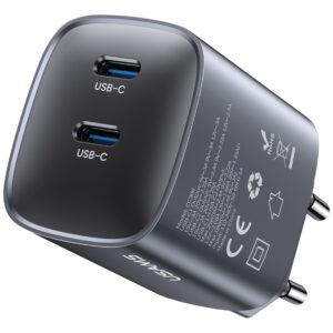 Laidinis įkroviklis USAMS CC305 T66 45W GaN 2xUSB-C tarnish - Image 2