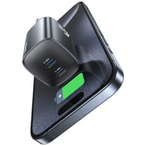 Laidinis įkroviklis USAMS CC305 T66 45W GaN 2xUSB-C tarnish - Image 6