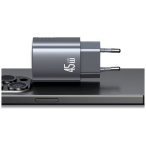 Laidinis įkroviklis USAMS CC305 T66 45W GaN 2xUSB-C tarnish - Image 8