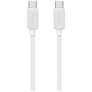 Kabelis USAMS KY Series US-SJ691 60W USB-C į USB-C 1m baltos spalvos - Image 1