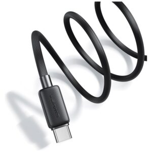 Kabelis USAMS KY Series US-SJ691 60W USB-C į USB-C 1m baltos spalvos - Image 3