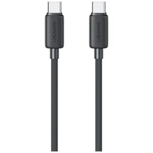Kabelis USAMS KY Series US-SJ691 60W USB-C į USB-C 1m juodos spalvos - Image 1