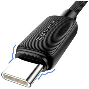 Kabelis USAMS KY Series US-SJ691 60W USB-C į USB-C 1m juodos spalvos - Image 5