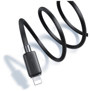Kabelis USAMS KY Series US-SJ689 2.4A USB-A į Lightning 1m white - Image 2