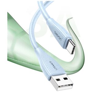 Kabelis USAMS Green Series SJ714 18W 3A USB-A į USB-C 1m blue - Image 6