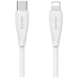 Kabelis USAMS Green Series SJ717 30W USB-C į Lightning 1m white - Image 1