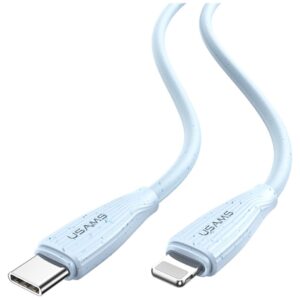 Kabelis USAMS Green Series SJ717 30W USB-C į Lightning 1m pink - Image 2