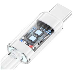 Kabelis USAMS Cloud Series US-SJ658 6A USB-A į USB-C 1.2m baltos spalvos - Image 7
