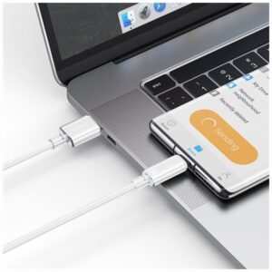 Kabelis USAMS Cloud Series US-SJ658 6A USB-A į USB-C 1.2m baltos spalvos - Image 8