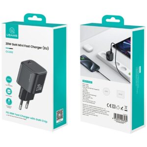 Laidinis įkroviklis USAMS JO Series CC260 20W USB-C + 1m USB-C/Lightning Cable baltos spalvos - Image 10