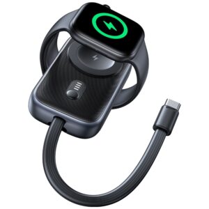Inductive charger for Apple Watch Usams CD245 2-in-1 with 1200mAh powerbank + USB-C cable tarnish - Image 4