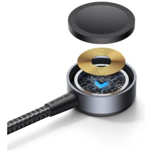 Cable USAMS Huan Series SJ754 72W USB-C to USB-C + USB-C + Belaidis įkroviklis skirtas watch tarnish - Image 7