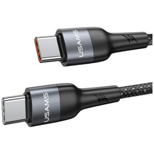 Kabelis USAMS SJ759 U89 100W Fast Charging with massager juodos spalvos - Image 4