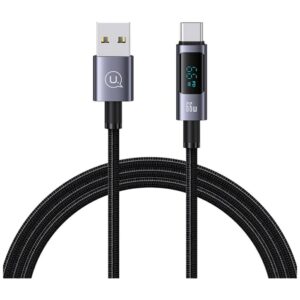 Kabelis USAMS Sufeng Series US-SJ673 66W 6A Fast Charging USB-C į USB-A 1.2m tarnish - Image 1