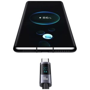 Kabelis USAMS Sufeng Series US-SJ673 66W 6A Fast Charging USB-C į USB-A 1.2m tarnish - Image 4