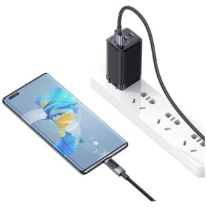 Kabelis USAMS Sufeng Series US-SJ673 66W 6A Fast Charging USB-C į USB-A 1.2m tarnish - Image 7