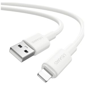 USAMS U90 kabelis 2.4A USB-A į Lightning white - Image 2