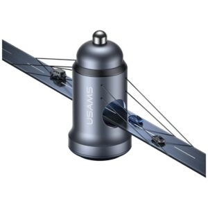 USAMS CC321 automobilinis įkroviklis Aluminum 30W PD USB-C tarnish - Image 4