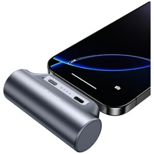 USAMS PB79 Mini Tail Plug Portable Power Bank 3000mAh USB-C beige - Image 4