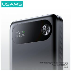 USAMS PB80 Power Bank PD20W 10000mAh white - Image 3