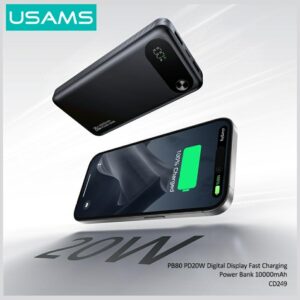 USAMS PB80 Power Bank PD20W 10000mAh white - Image 5