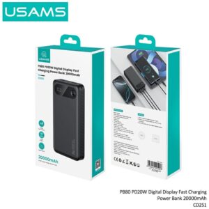 USAMS PB80 Power Bank PD20W 20000mAh white - Image 8