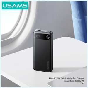 USAMS PB80 Power Bank PD20W 20000mAh white - Image 5