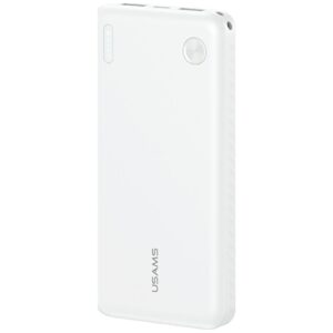 USAMS PB83 Power Bank 2xUSB-A 1xUSB-C 10000mAh white - Image 1